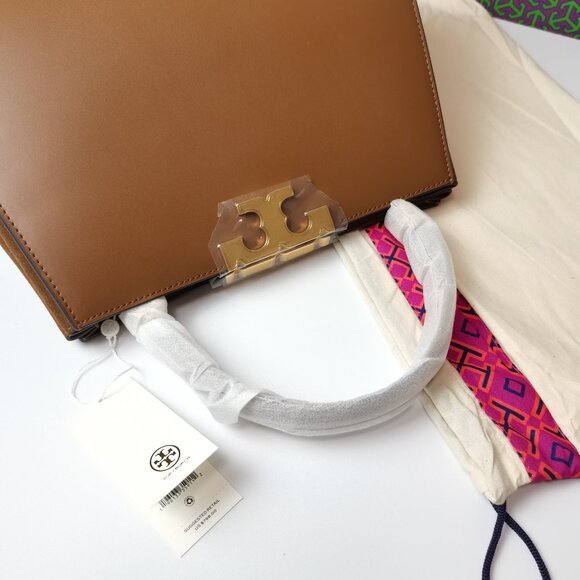 Tory Burch Eleanor Spazzolato Satchel Bag - Picture 10 of 13